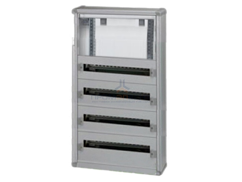 Шкаф пластиковый Legrand XL3 160 накладной на 96 (4х24)модулей + место под счетчик с шиной без двери